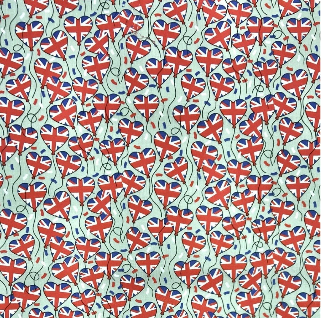 Union Jack – Fabric Wristlet Keychain - Willow Shack Collective
