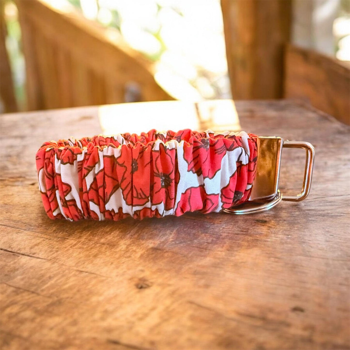 Poppy Floral Wristlet