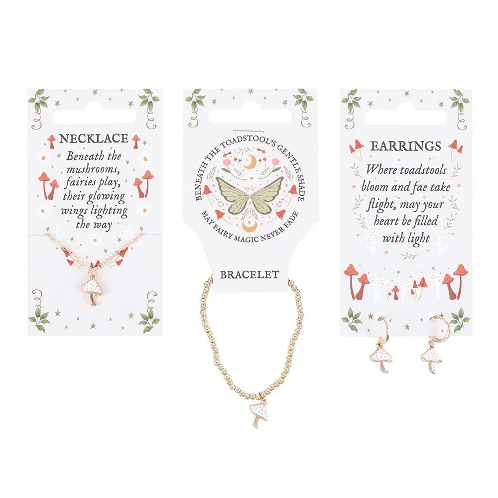 Enchanted Mushroom Earrings Card - Willow Shack Collective