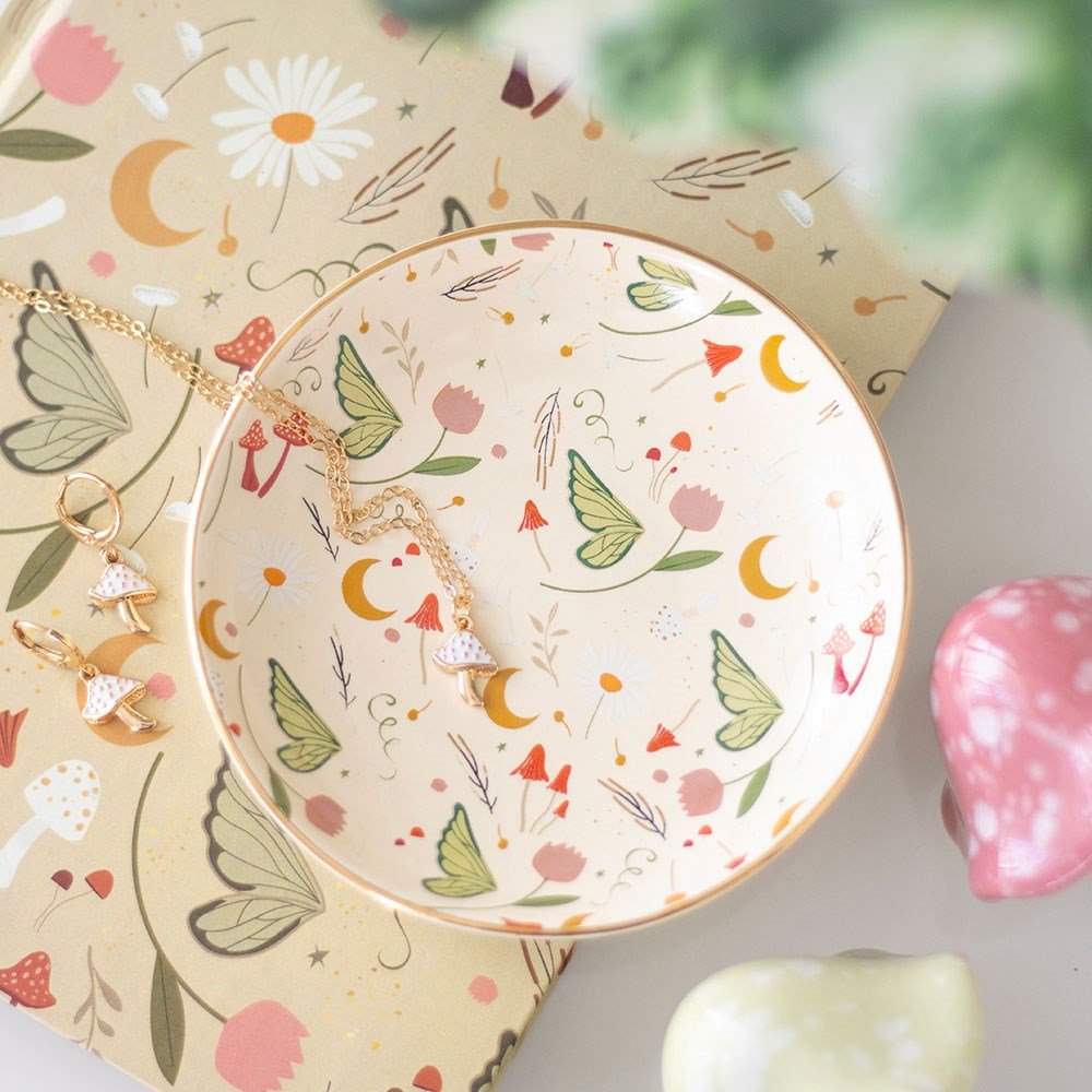 Fairy Folklore Print Trinket Dish - Willow Shack Collective