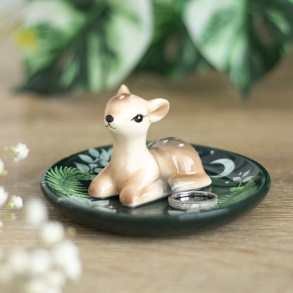 Green Fawn Trinket Dish - Willow Shack Collective