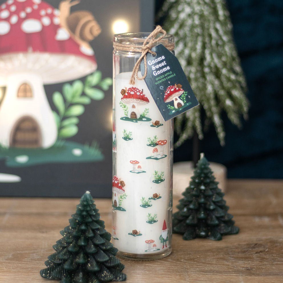 Gnome Sweet Gnome Spiced Apple Tube Candle - Willow Shack Collective