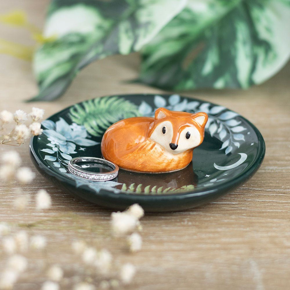 Green Fox Trinket Dish - Willow Shack Collective