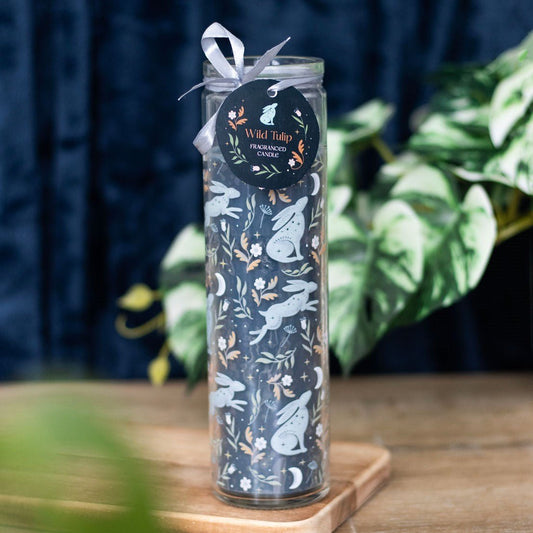 Midnight Hare Wild Tulip Tube Candle - Willow Shack Collective