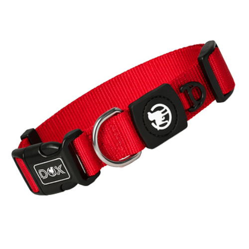 Red DDOXX Premium Nylon Dog Collar - Small - Willow Shack Collective