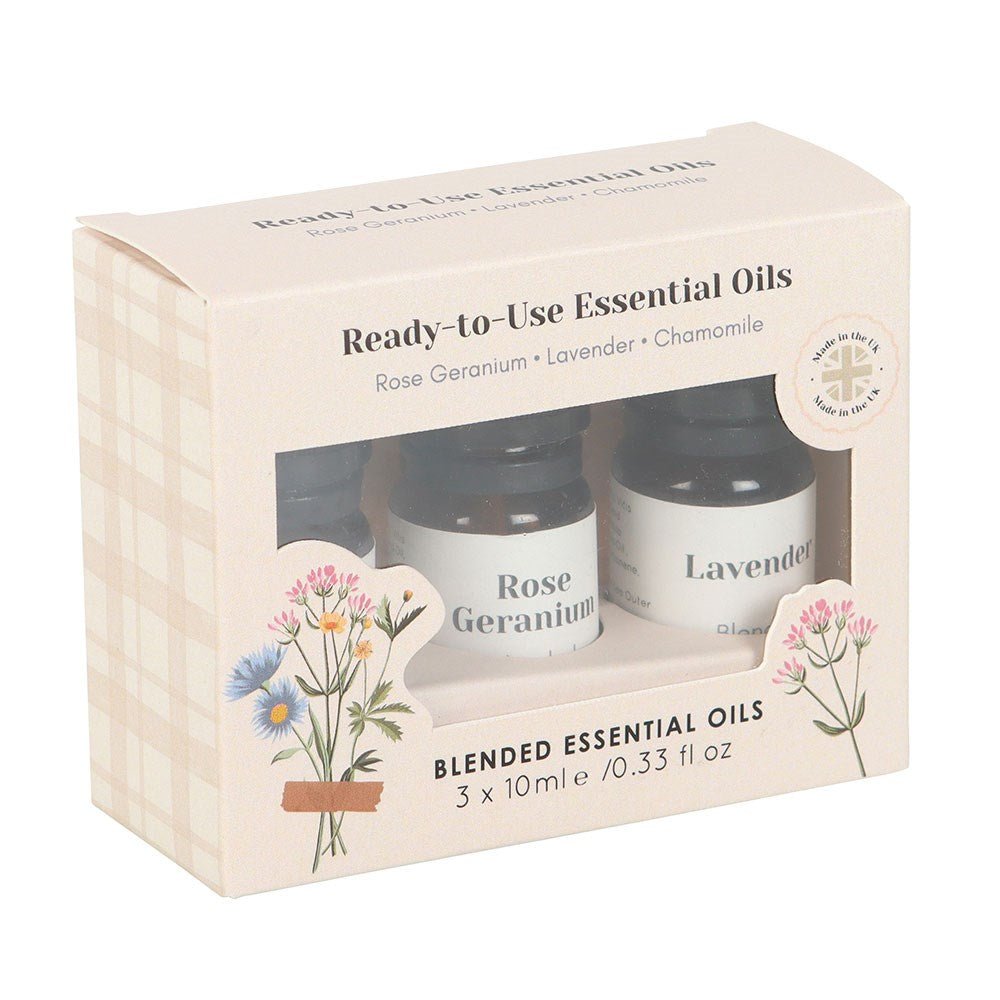 Set of 3 Floral Blended Essential Oils Sale - Willow Shack Collective