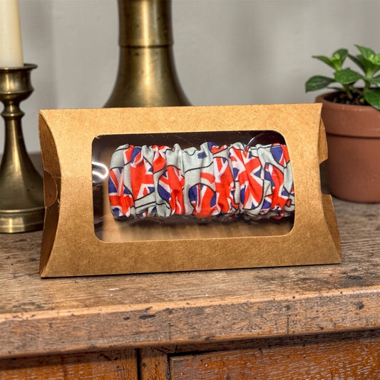 Union Jack – Fabric Wristlet Keychain - Willow Shack Collective
