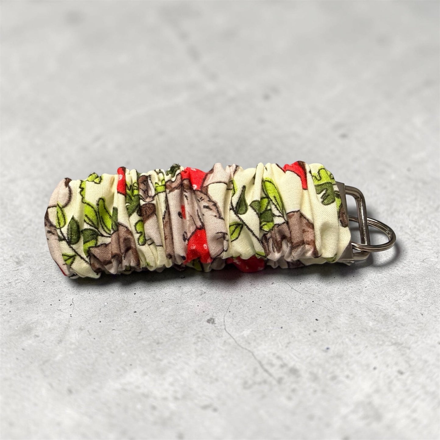 Woodland Hedgehog – Floral Wristlet Keychain - Willow Shack Collective